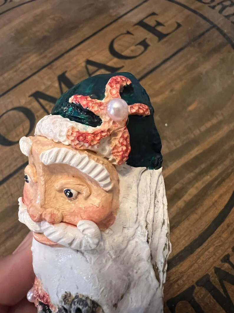 Nautical Santa on an Oyster shell, photo 3
