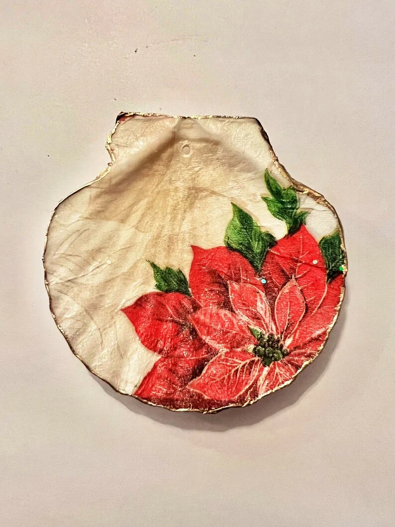 Decoupage oyster shell, photo 3