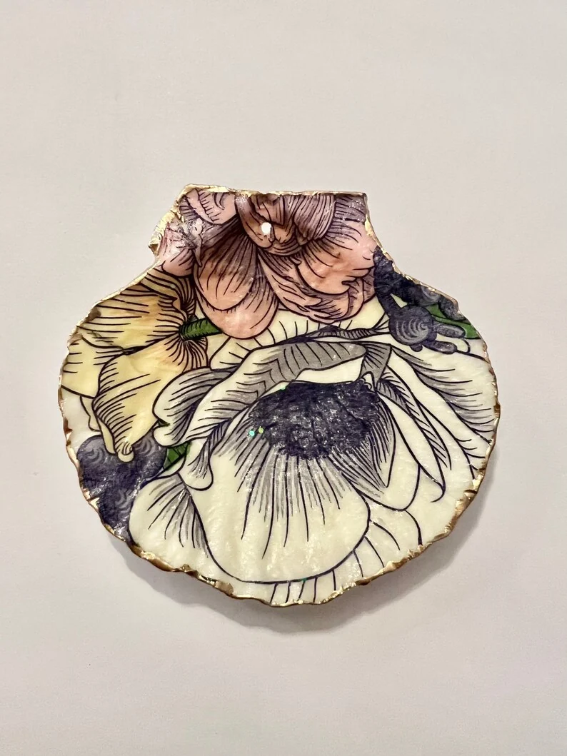 Decoupage oyster shell, photo 6