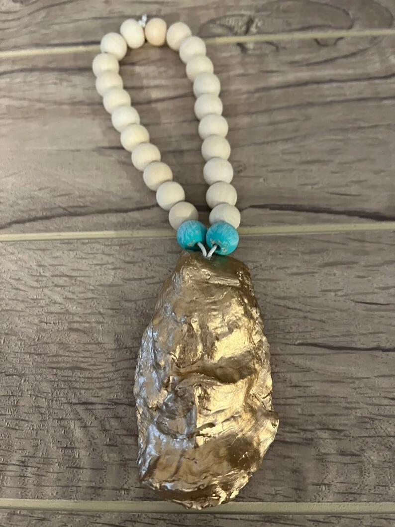 Hand Painted Crab Oyster Shell Wine/Bottle Jewelry, photo 9