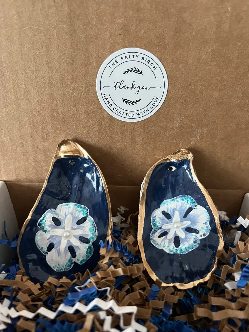 Hand painted sand dollar wine/bottle jewelry, photo 2