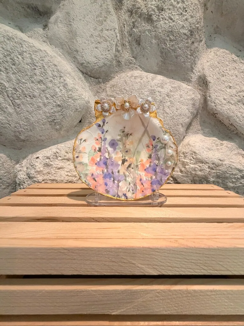 Wild Flower Shell Dish / Display, photo 3