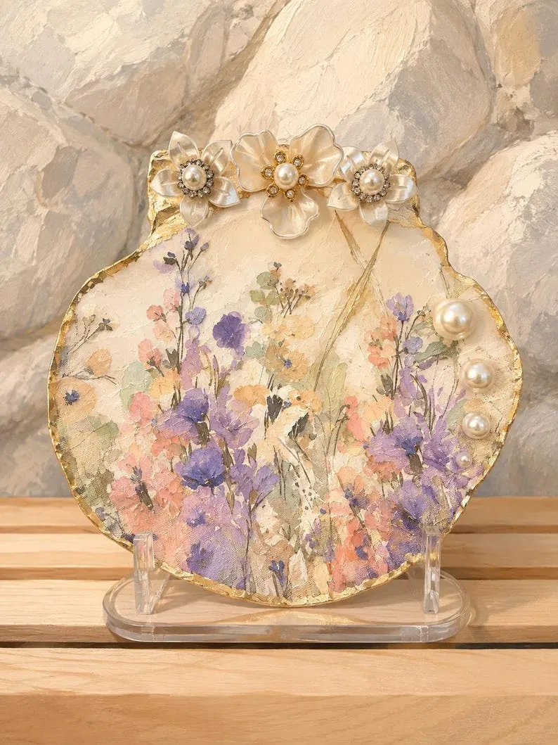 Wild Flower Shell Dish / Display, photo 2