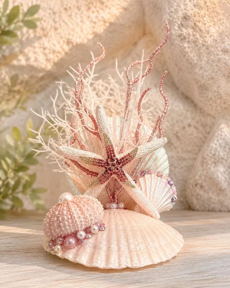 Mermaid Garden Shell Display
