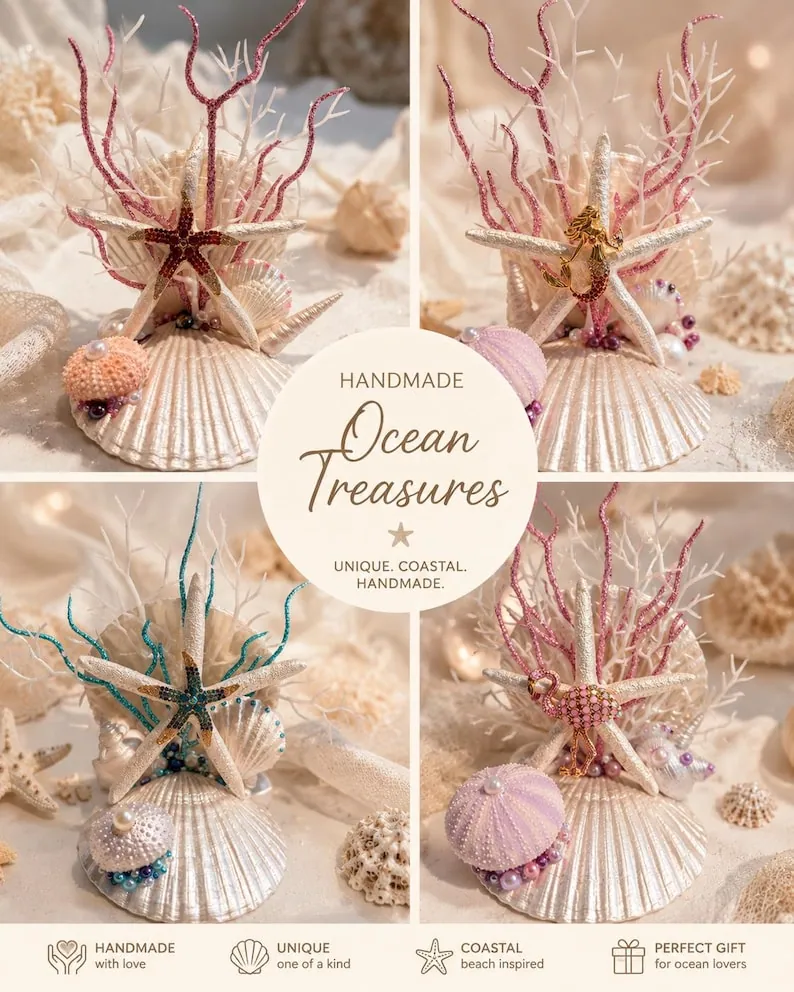 Mermaid Garden Shell Display, photo 3