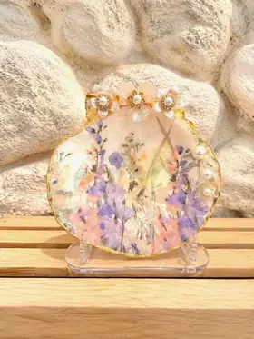 Wild Flower Shell Dish / Display