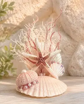 Mermaid Garden Shell Display